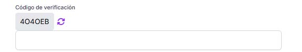 Verifica el captcha para el QR